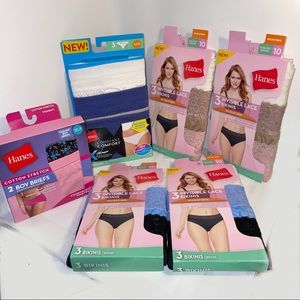 Hanes Women’s Underwear Lot Bundle of 6 packs NEW